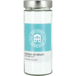 Pot en verre avec cristaux de soude 400g | Galipoli fabrique